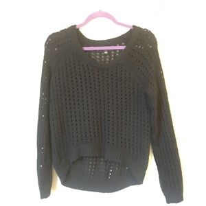 Rock & Republic Hi Low Open Knit Sweater